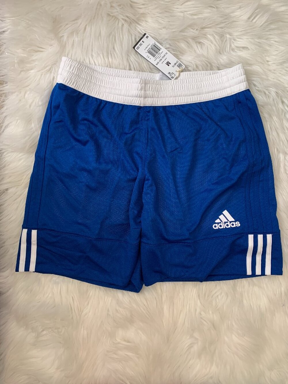 ADIDAS 3G Speed Reversible Basketball Shorts in Collegiate Royal/White Sz MEDIUM